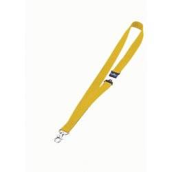 Durable 8137 04 Textile Badge Necklace With Safety Release 20mmx44cm Yellow